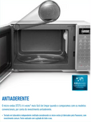 Micro-ondas 21L Antiaderente Espelhado