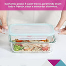 Kit com 10 Potes Herméticos de Vidro ( Frete Grátis )