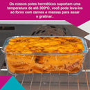 Kit com 10 Potes Herméticos de Vidro ( Frete Grátis )