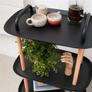 CARRINHO MULTIUSO 3 ANDARES CANTOS QUADRADOS BRANCO ou PRETO 🔥 Ultimo dia de promoção + KIT 10 POTES HERMÉTICOS🔥