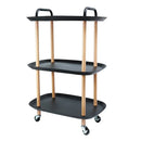 CARRINHO MULTIUSO 3 ANDARES CANTOS QUADRADOS BRANCO ou PRETO 🔥 Ultimo dia de promoção + KIT 10 POTES HERMÉTICOS🔥